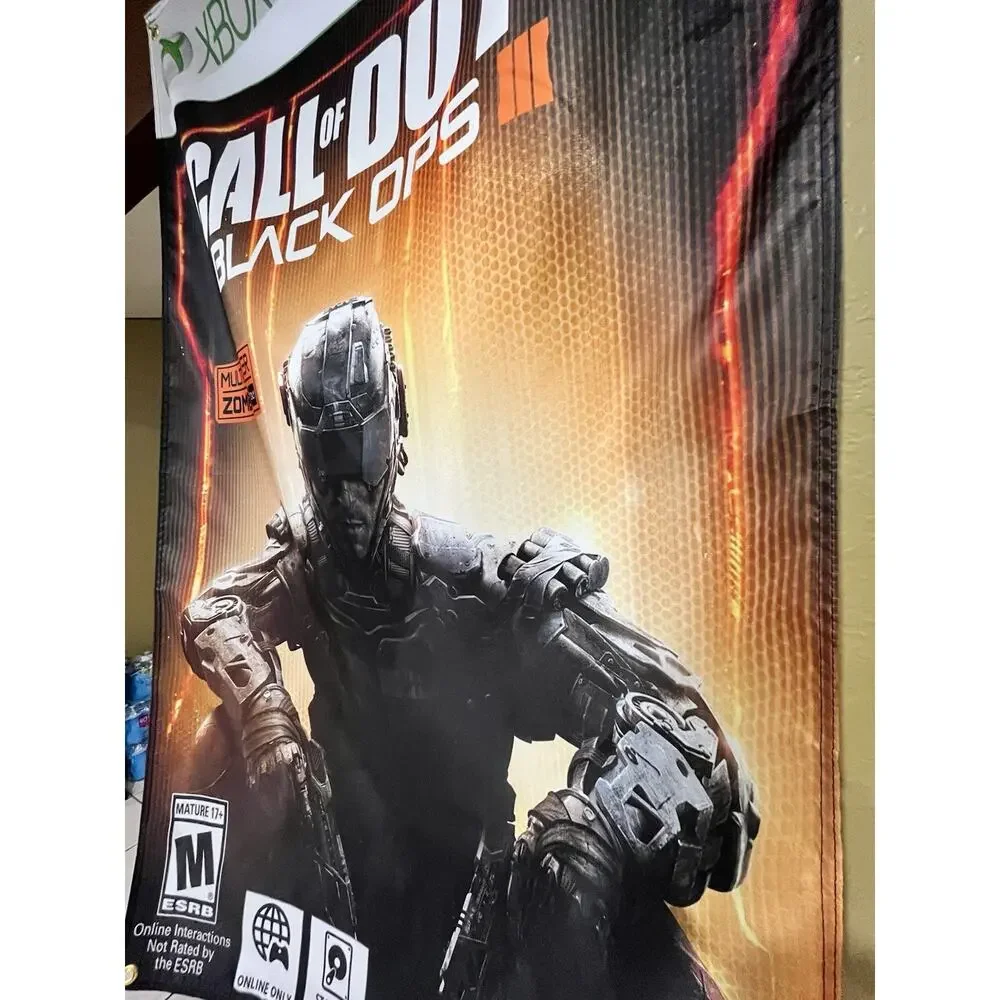 Call Of Duty Black Ops 3 5ft Flag Microsoft XBOX 360 2015 Poster COD III